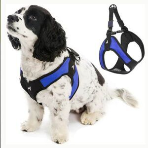 Gooby Escape Free Easy Fit Dog Harness Blue Medium 18 to 21.75 Inch Chest New